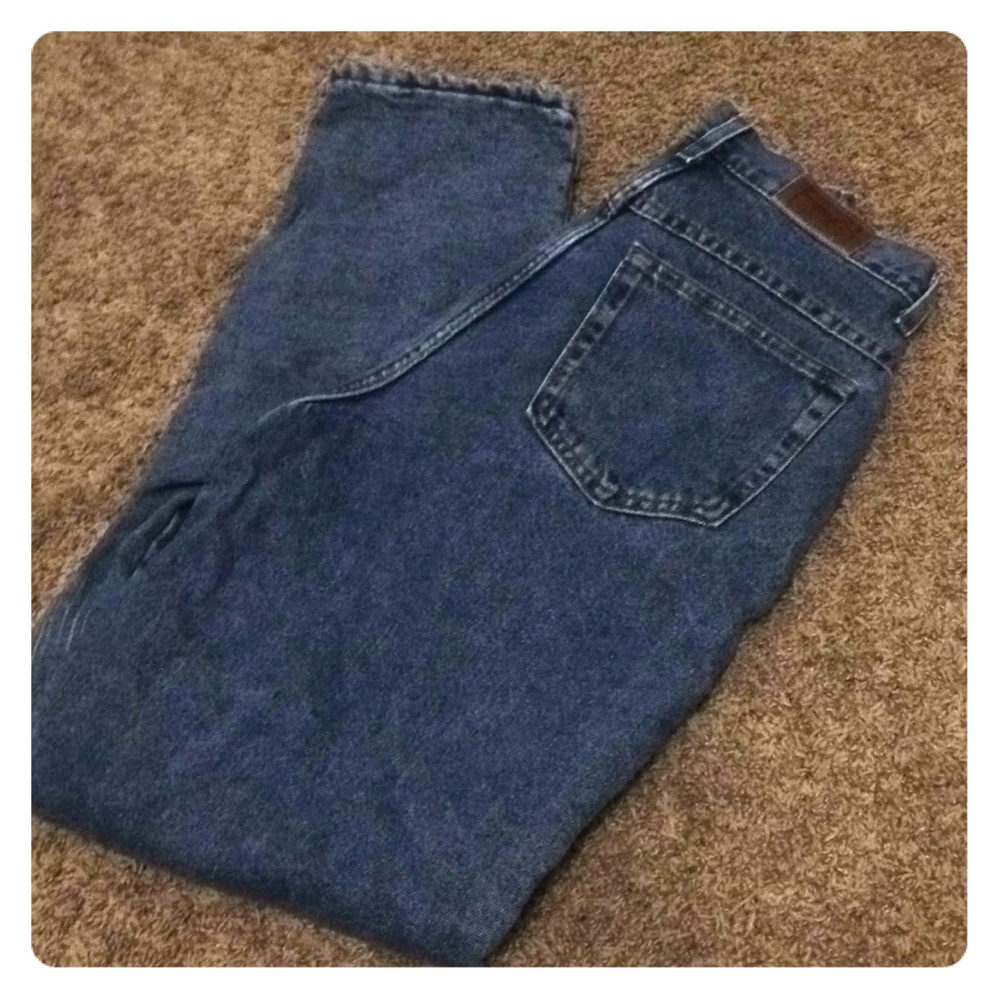 Vintage fleece lined L.L. Bean mom jeans